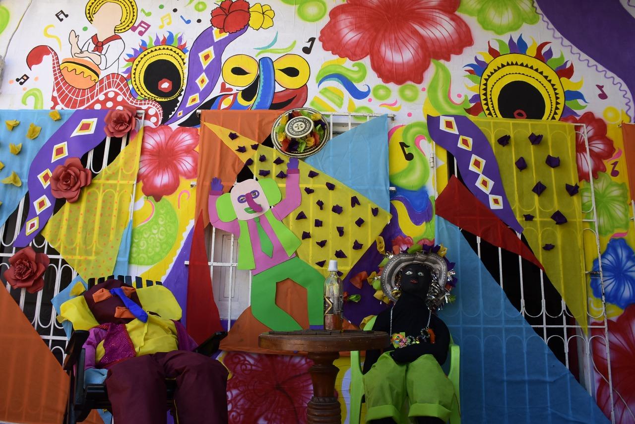 Esta es la obra de José Alvarez, su casa en el barrio Las Nieves, la mejor fachada del Carnaval 2018.