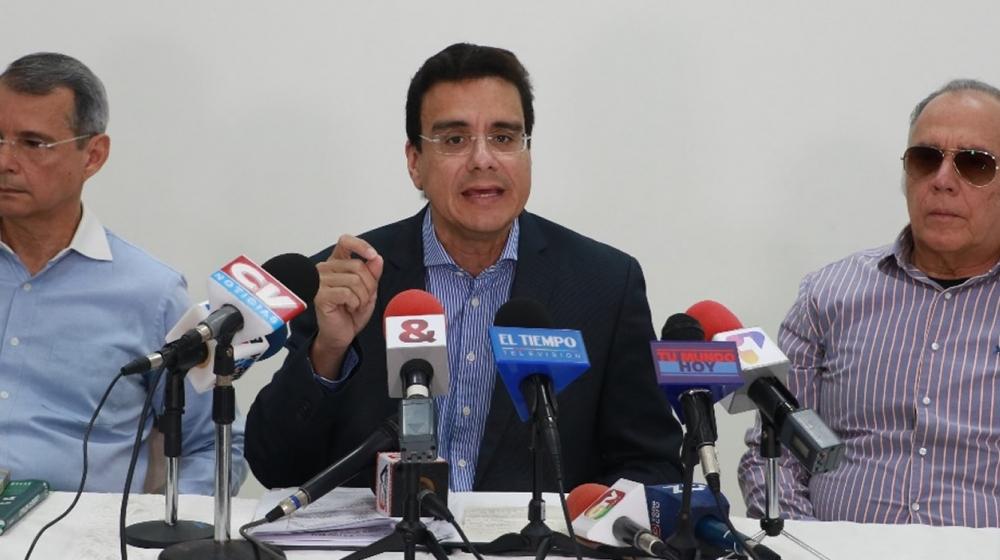 Ramses Vargas durante la rueda de prensa