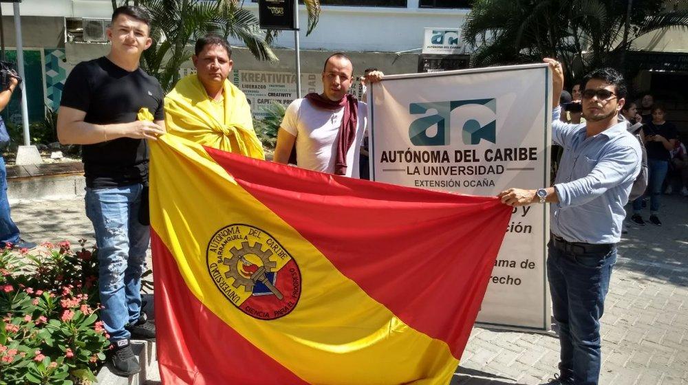 Los cuatro jóvenes que llegaron de Ocaña.