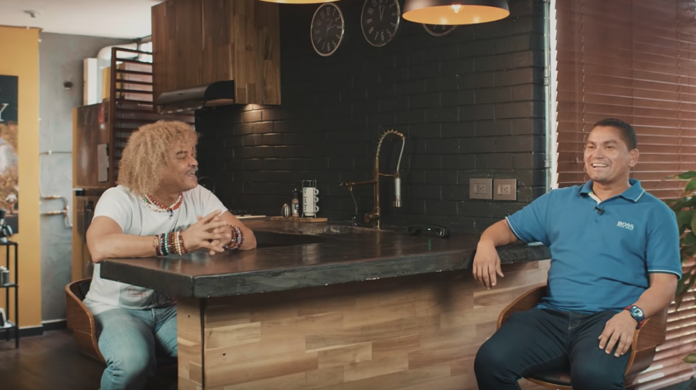 Momento de la charla entre 'El Pibe' y 'Pachequito'.