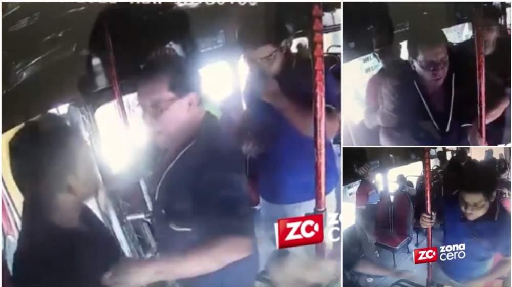 Los hombres que agredieron al conductor de Sobusa.