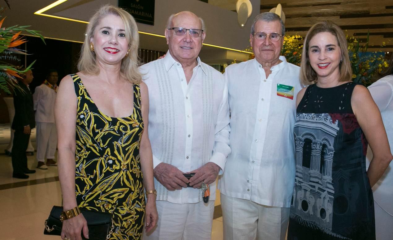 Alicia Piñeres de Cepeda, Humberto Rodríguez, Raúl Bustamante y María Claudia Paéz.
