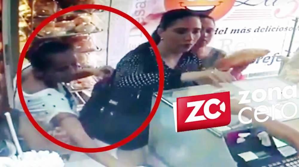 Quedaron grabadas en cámaras de seguridad del establecimiento comercial.