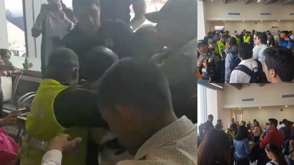 Imágenes de la protesta. 