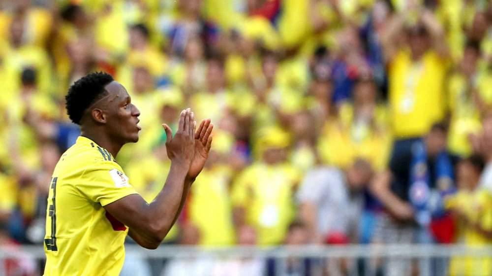 Yerry Mina, defensa de Colombia. 