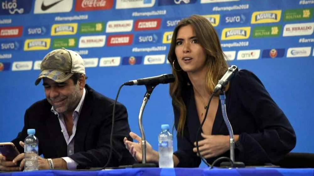 El Alcalde de Barranquilla, Alejandro Char y la ExMiss Universo Paulina Vega.