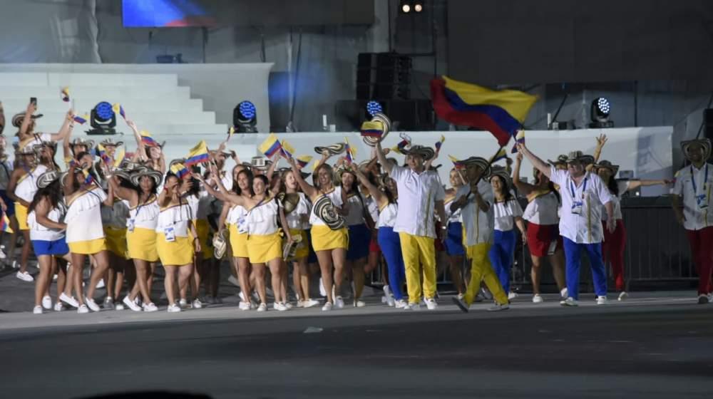 La delegación colombiana. 