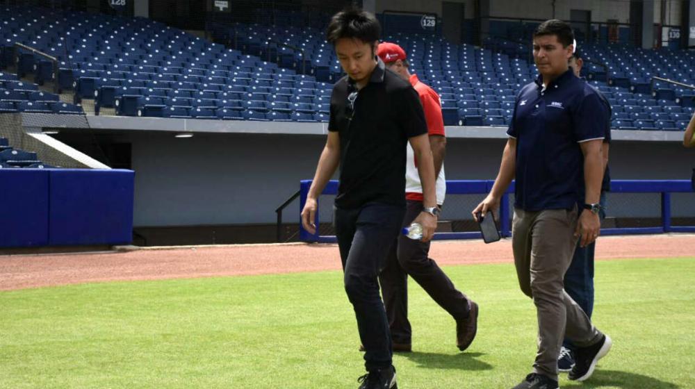 Momentos de la inspección al estadio Édgar Rentería. 