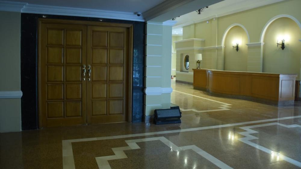 El lobby de la nueva torre ejecutiva del Hotel El Prado. 