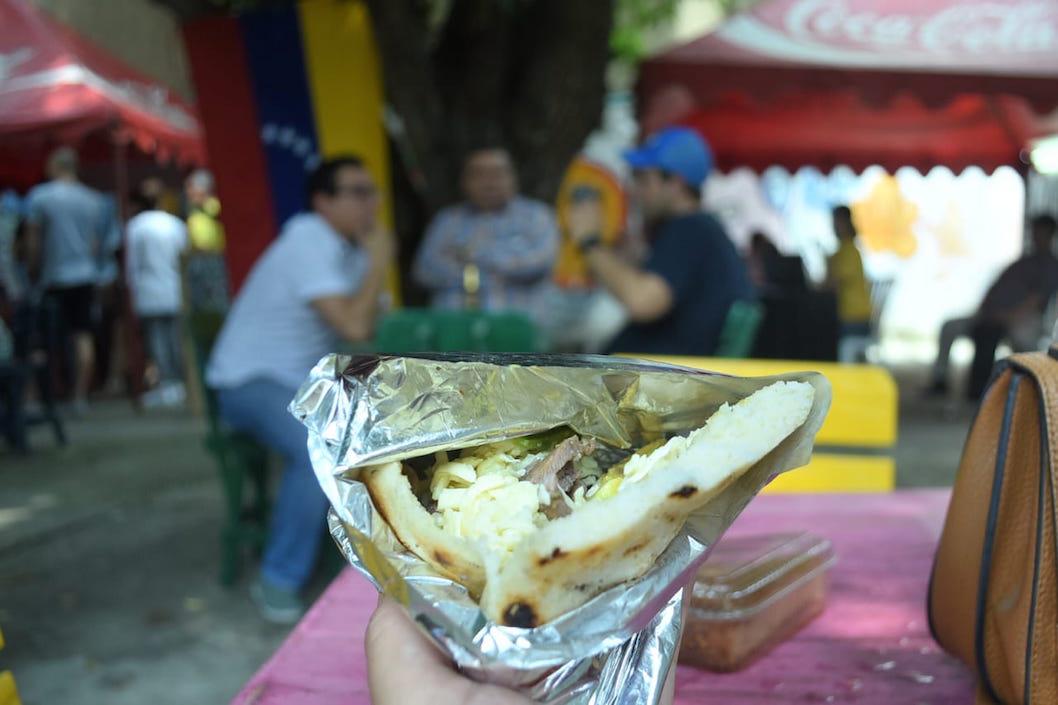 Uno de los tipos de la arepa venezolana.