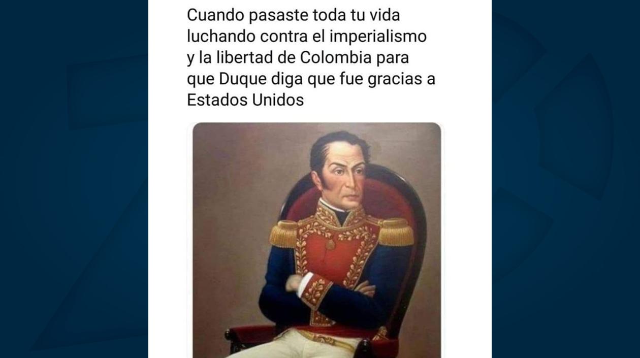 Memes alusivos al error histórico del Presidente Iván Duque.