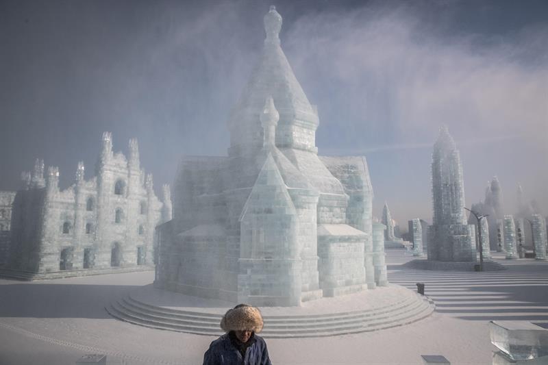 El Festival de Hielo y Nieve de Harbin es uno de los más populares en China.