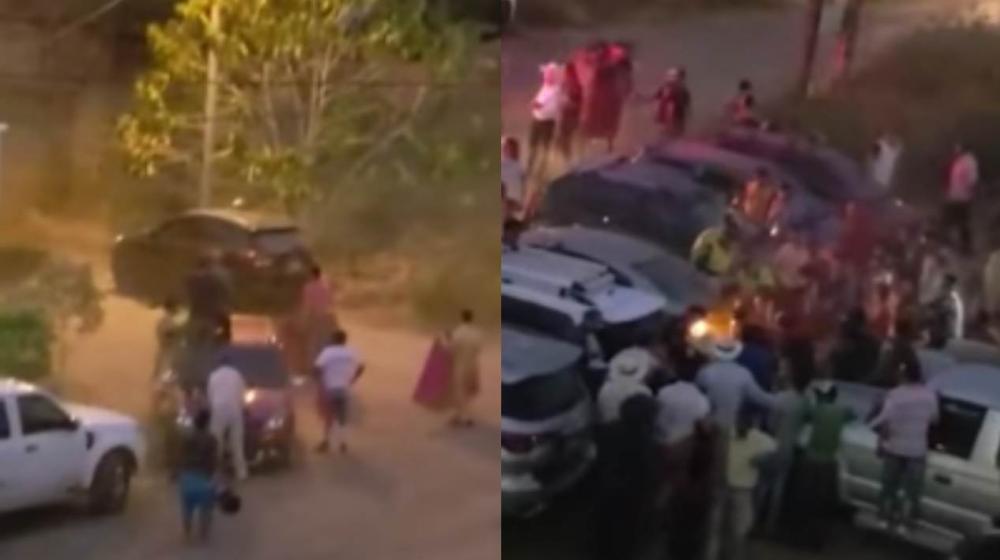 Dos momentos del hecho en Aguazul, Casanare.