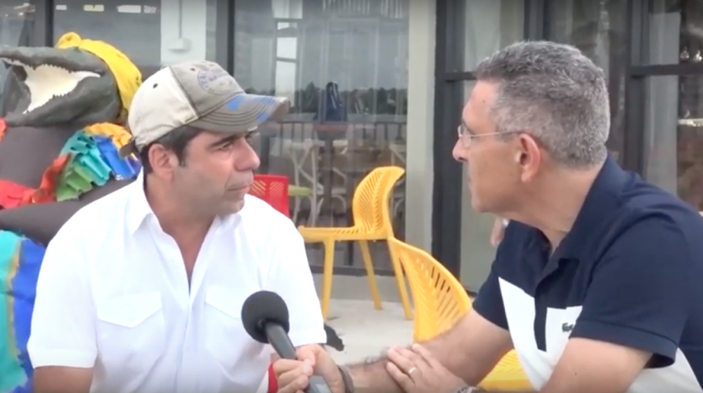 El Alcalde Alejandro Char y Jorge Cura.