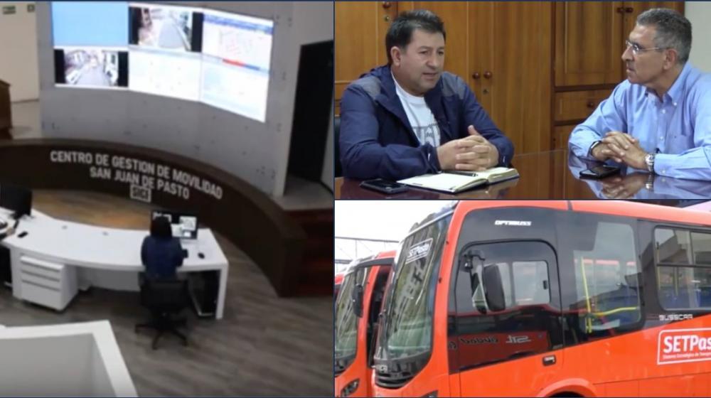 Jorge Cura en entrevista con Alfonso Ortega, Gerente Sistema Estratégico de Transporte de Pasto.