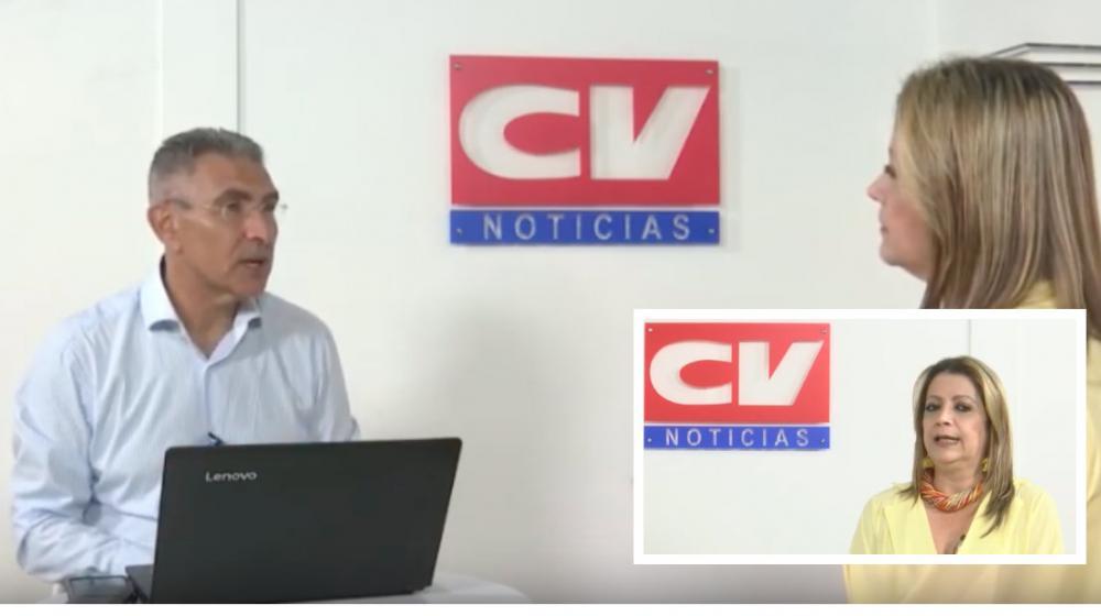 El periodista Jorge Cura, director de Zona Cero, entrevista a la Rectora de Uniautónoma.
