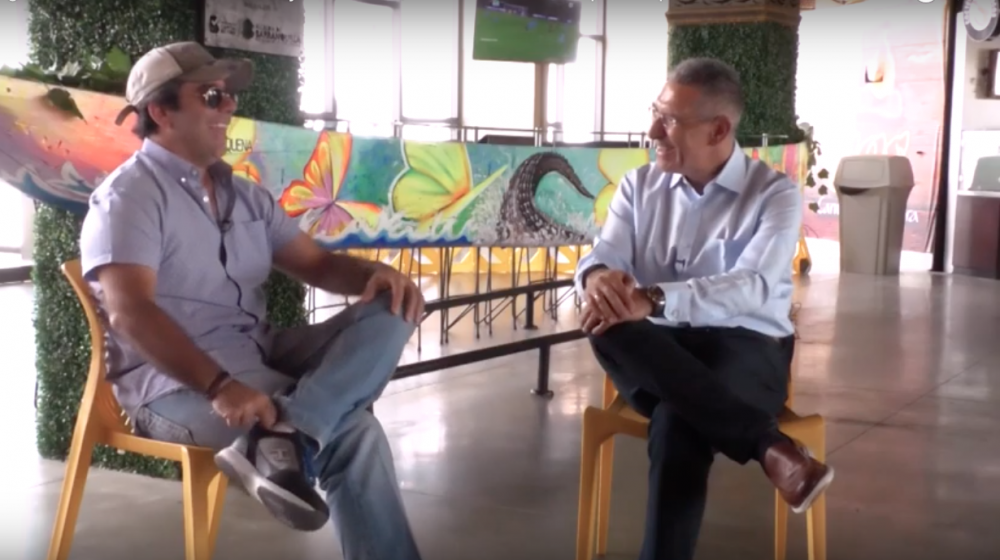 El Alcalde Alejandro Char y Jorge Cura.