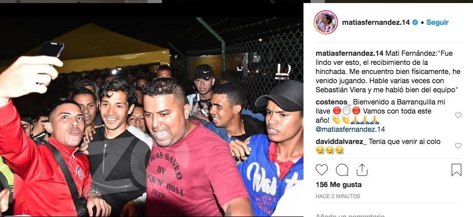 Matias Fernández con la selfie de Zona Cero-
