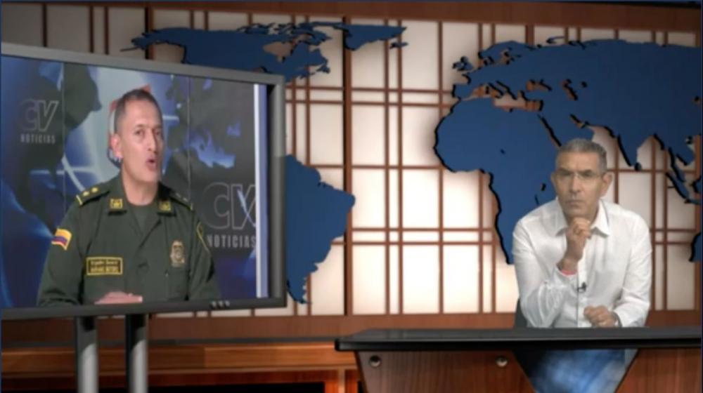 El periodista Jorge Cura entrevistó al Comandante de la Mebar, brigadier general Mariano Botero.