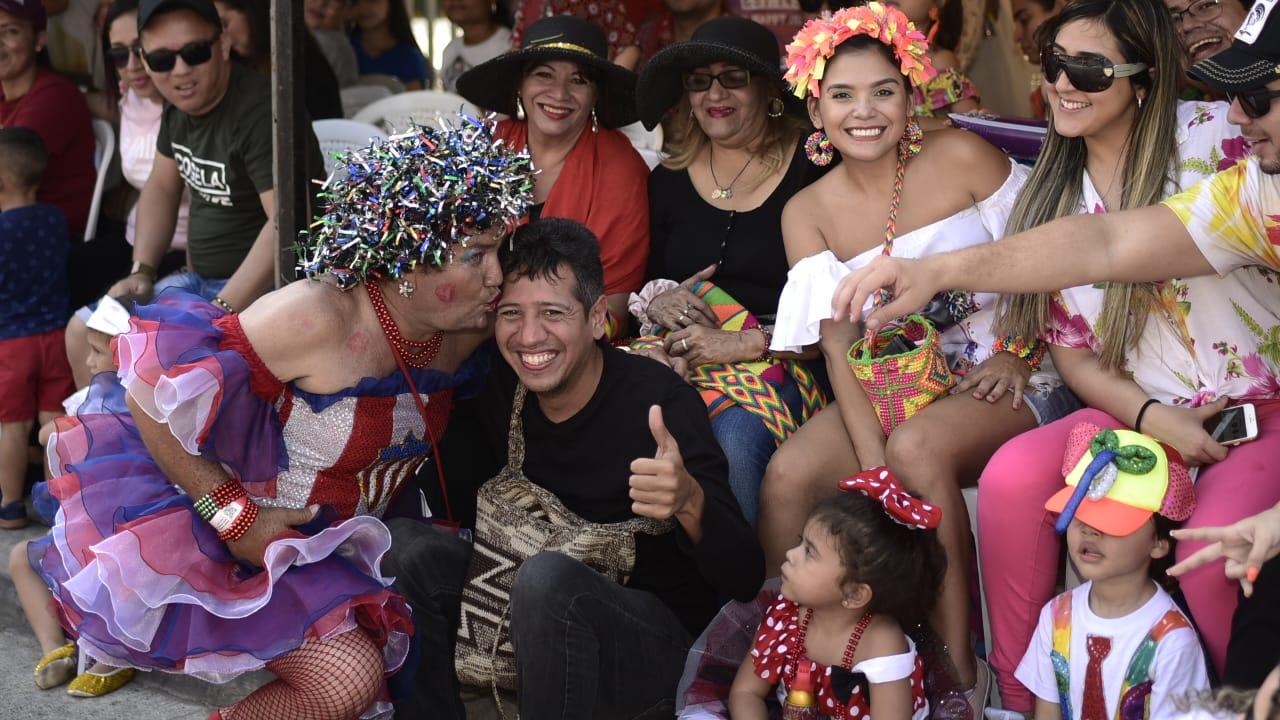 María Moñito con el público.