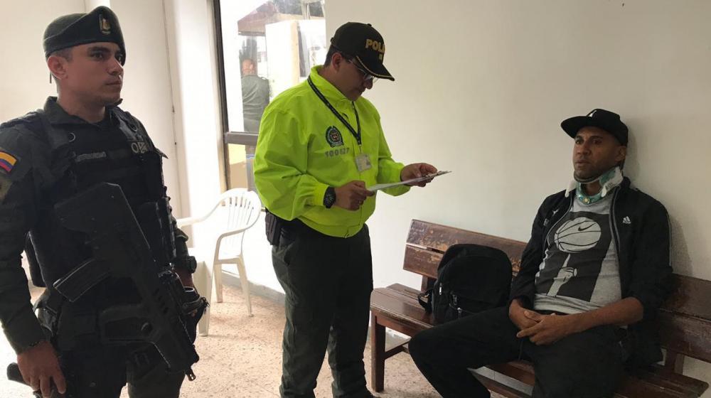 Captura del exfutbolista Jhon Viáfara