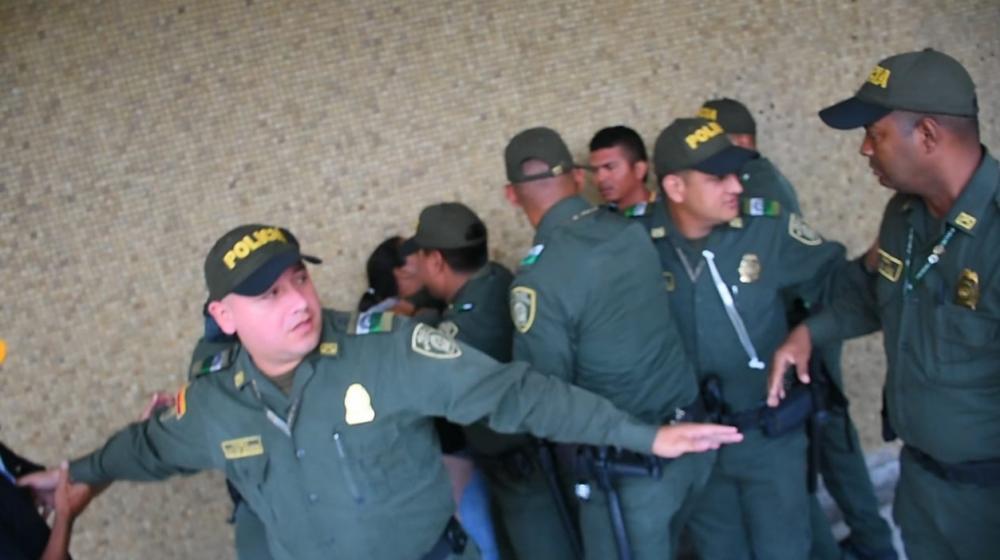 Momento de la agresión.