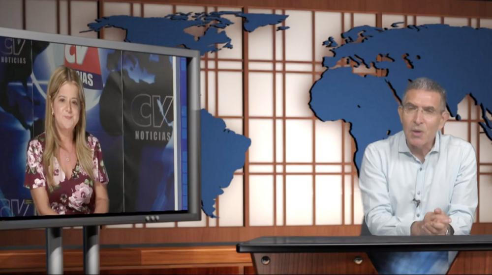 Entrevista con Jorge Cura por CV Noticias, Elsa Noguera, Directora de la Fundación Scholas en Colombia.