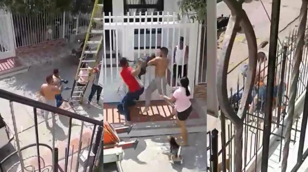 Momento de la agresión.