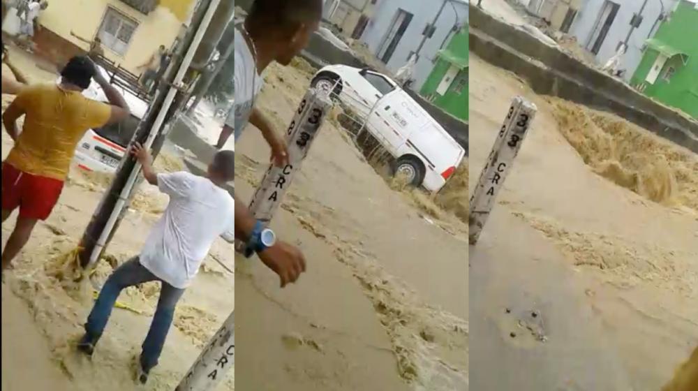 Momento en el que esa arrastrada la Van.