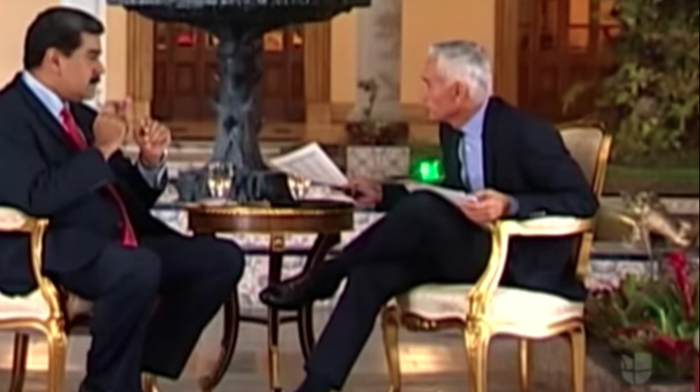 Nicolás Maduro y Jorge Ramos.