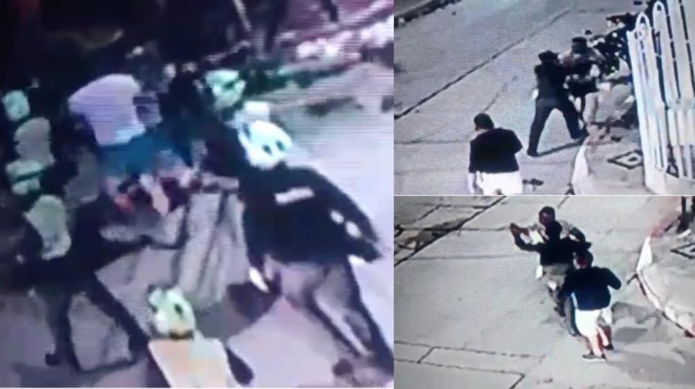 Momento del incidente en el barrio San Luis.