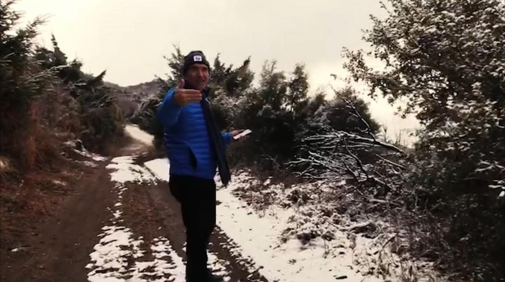 Jorge Cura, en la Patagonia.