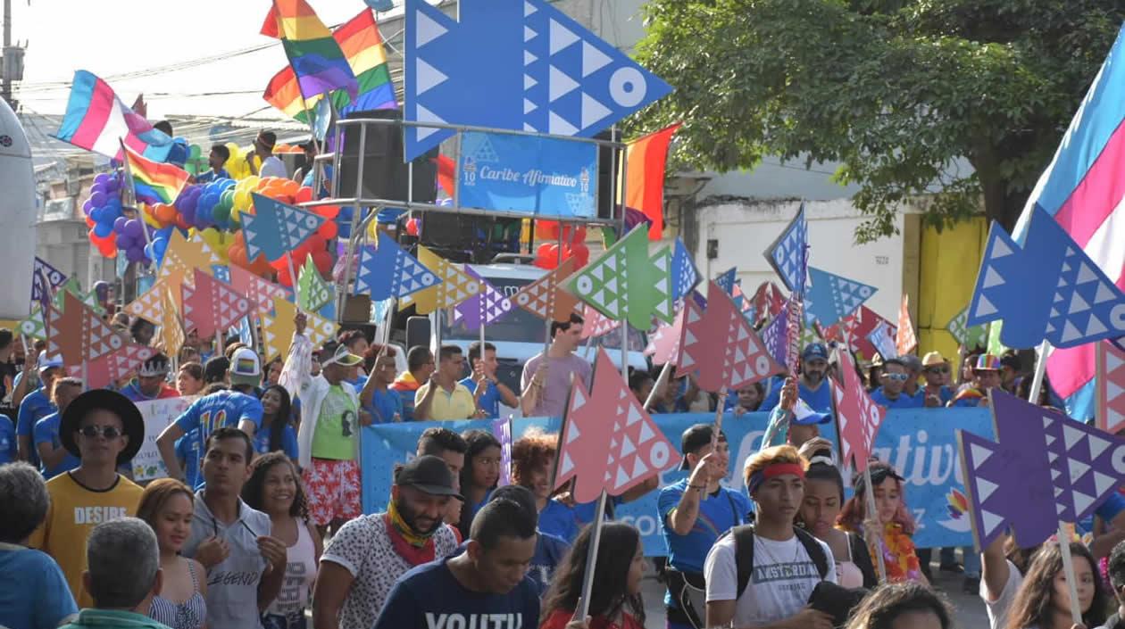 Carroza de Caribe Afirmativo.