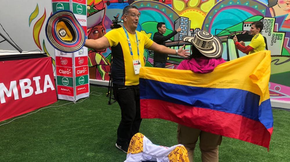 La celebración en la Casa Colombia.