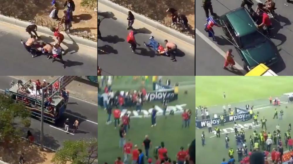 Hinchas del Medellín protagonizaron disturbios antes, durante y después del partido.
