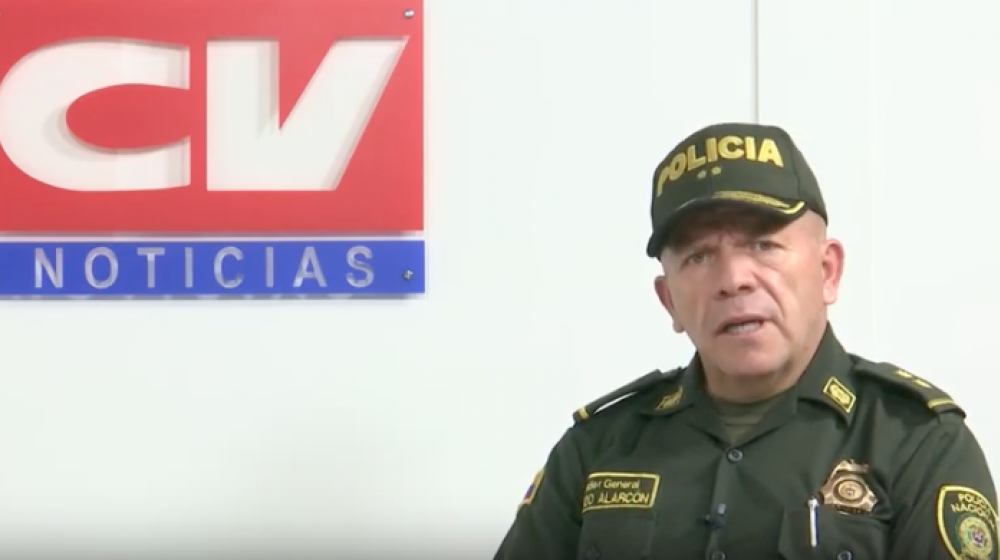 Brigadier general Ricardo Alarcón, comandante de la Policía Metropolitana de Barranquilla.