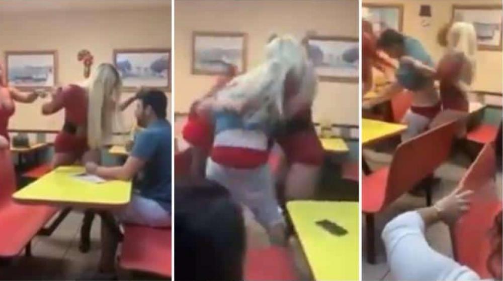 Momento de la pelea.