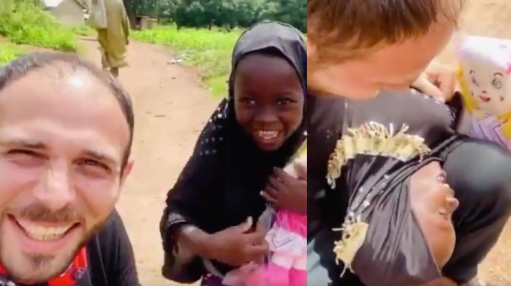 Bilal con Cemile en Nigeria.