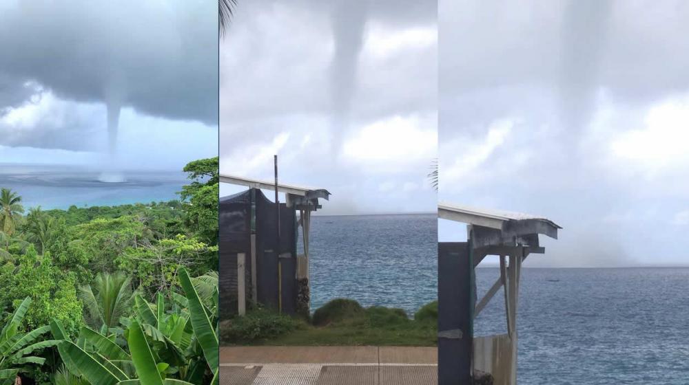 Imágenes de los fenómenos en San Andrés Islas.