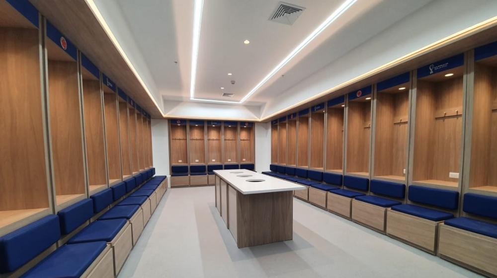 Nuevo camerino de la Selección Colombia. 