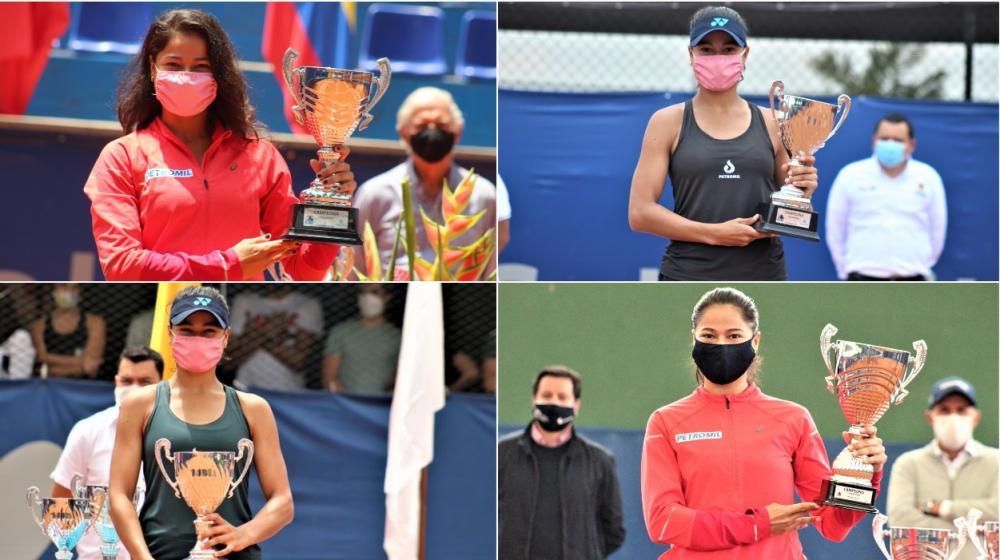 Mafe Herazo en las cuatro finales que ganó. 