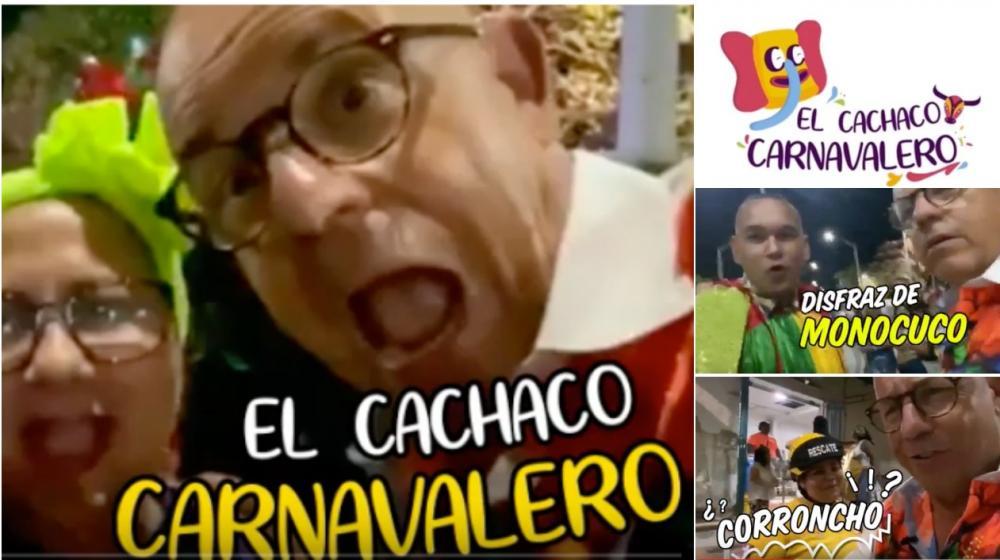 Óscar Ritoré se goza el carnaval con su personaje El Cachaco Carnavalero.