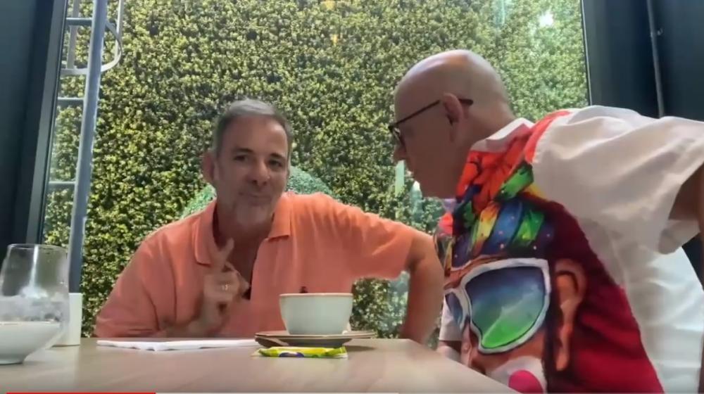 El periodista Óscar Ritoré en entrevista con Juan José Jaramillo.