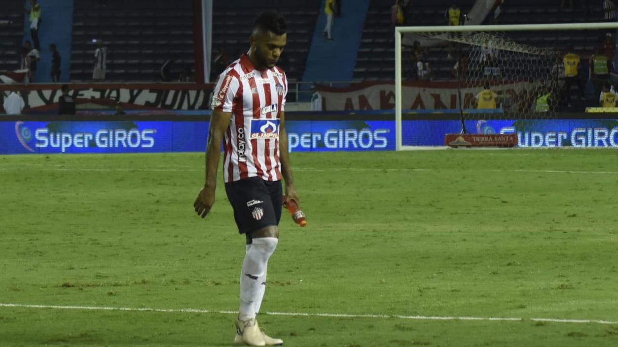 La cara de tristeza juniorista al final del partido.