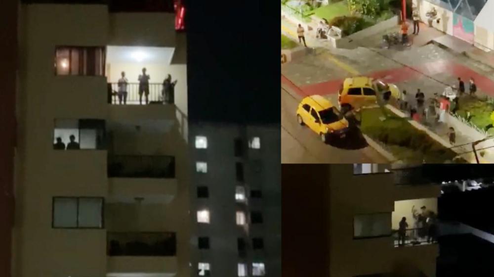 Barranquilleros aplaudieron desde los balcones de los edificios y calles.
