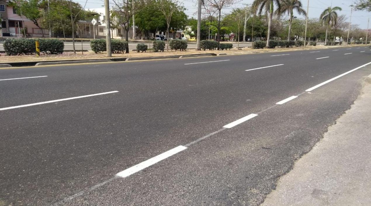 Circunvalar, a la altura del barrio Los Girasoles.