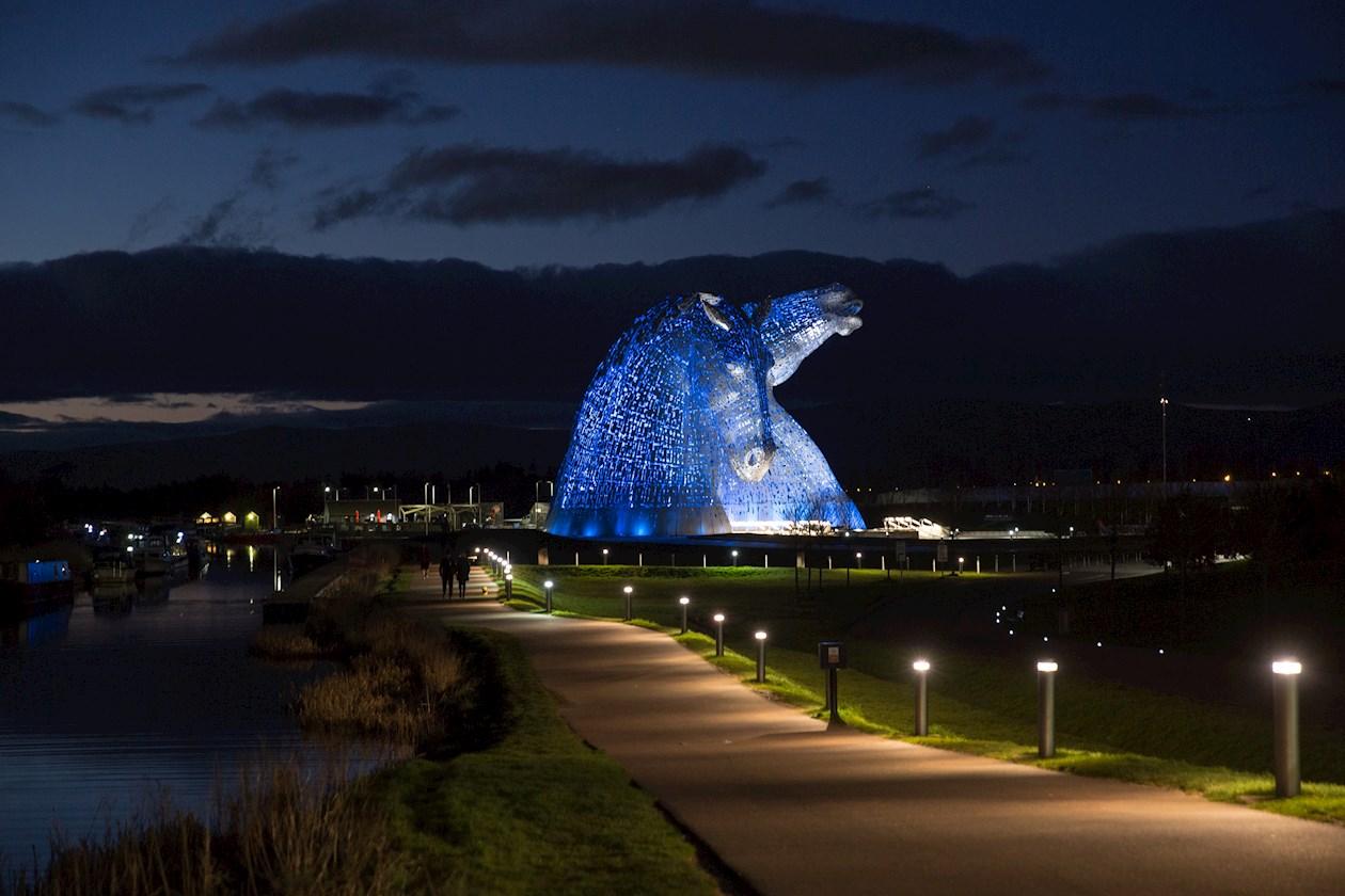 Los Kelpies en Falkirk, Escocia.