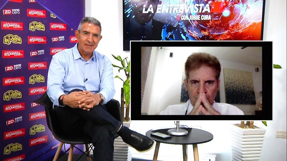 El Oftalmólogo Luis Escaf durante La Entrevista con Jorge Cura.