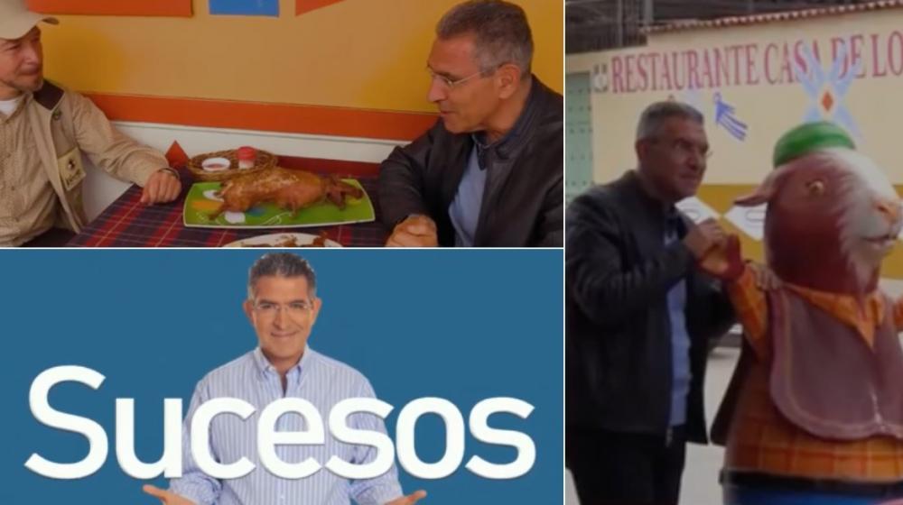 El periodista Jorge Cura en Ipiales, Nariño.
