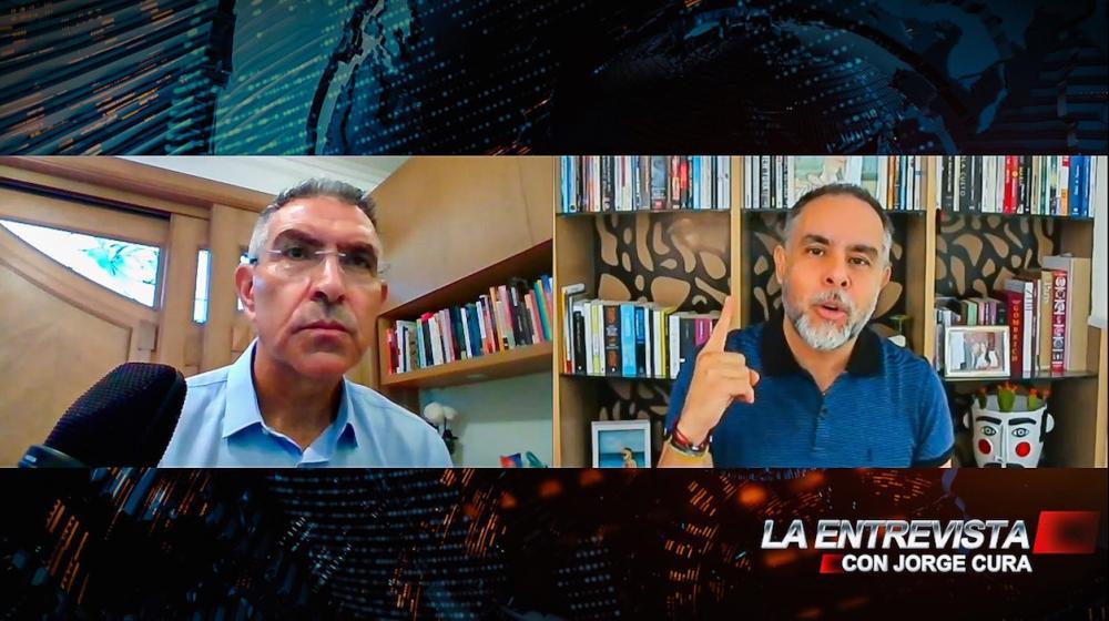 El Senador Armando Benedetti, durante La Entrevista con Jorge Cura.